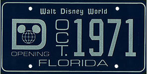1970 WDW plate