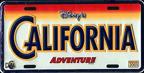 CA Disneyland Plate