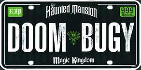 The Haunted Mansion Doom Bugy Magic Kingdom, RIP, 999 Ghosts.   Exclusive souvenir version given to guests of WDW's '999 Happy Haunts Ball event on October 30, 2002.