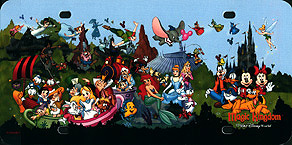 Magic Kingdom Walt Disney World (Characters); also known as the 'Storybook' license plate