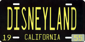 Replica State of California 1955 License Plate.