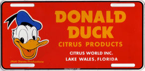 Donald Duck Citrus Products Lake Wales, Florida
