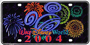 Walt Disney World 2004 Plain Aluminum back