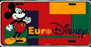 Euro Disney Plate