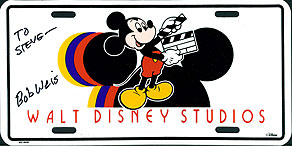 Walt Disney Strudios Autographed by Bob Weis