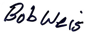 Close-up of Weis' Autograph.