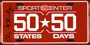 SportsCenter 50 States 50 Days, Autographed by Chris McKendry, ESPN Sports Anchor