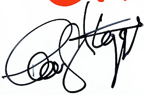Close-up of Thomas O. Staggs' Autograph