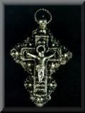Silver cross-a part from ethnographical jewelery(18.ct)