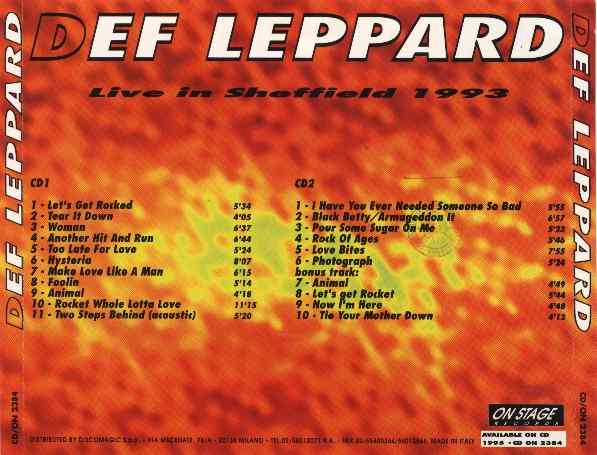 leppard live def 1993