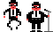 Why, it looks like the Blues Brothers, from their cameo in Space Quest 1!