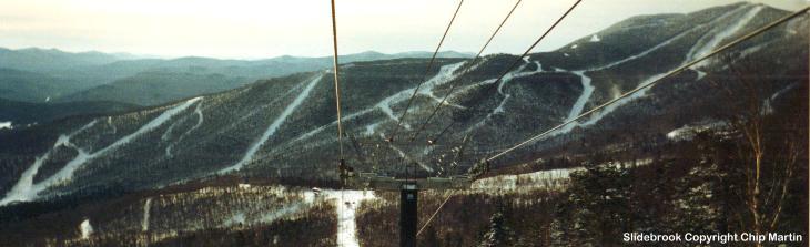 view of Sugarbush South from Slidebrook Express