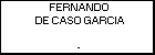 FERNANDO DE CASO GARCIA