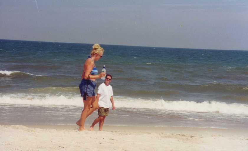 August 16, 1999 Matt proposes to me in the sand on the beaches of Amelia Island