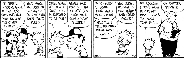 Calvin Hobbes, Baseball