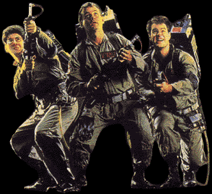 The 'Boys in Gray': (from left) Egon Spengler, Peter Venkman and Ray Stantz
