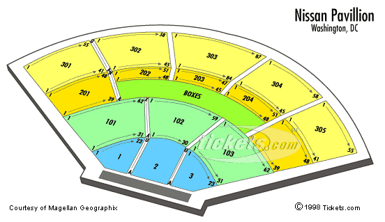 Seating Chart For Merriweather Pavilion
