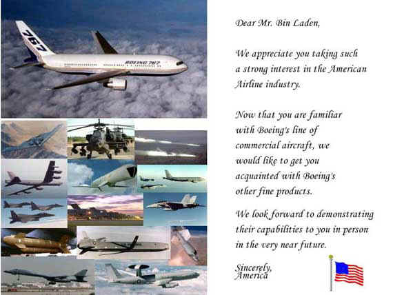 Dear Mr. Bin Laden