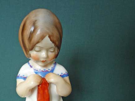 Royal Worcester Freda Doughty Saturday's child figurine