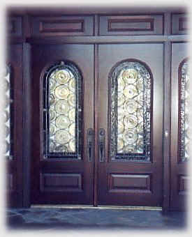 Custom doors we built for Geoffrey Feiger's residence