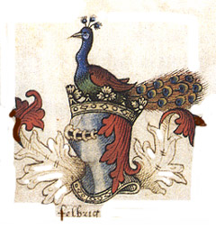 Peacock Helm and Heraldry
