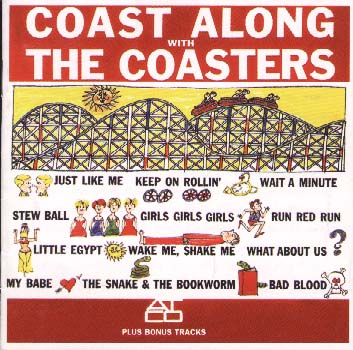 The "Coast Along with the Coasters" Atco LP and Sequel CD cover.