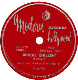 The original "Boogie Chillen" Modern 78.