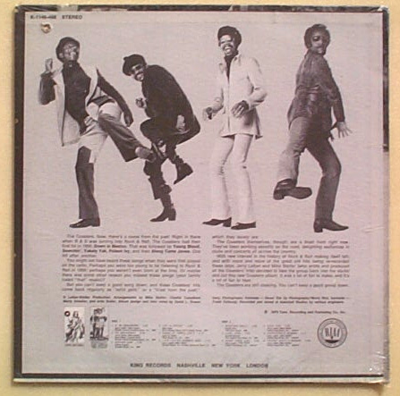 Back cover of the U.S. King LP.