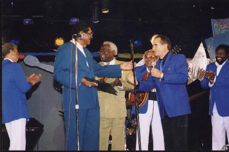 45th Anniversary Party award celibration with The Coasters and with Bill Pinkney of the original Drifters.