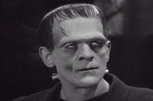 Karloff as Frankenstein