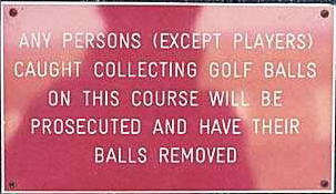 The Golfballs Sign