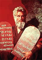 Charlton Heston as Moses