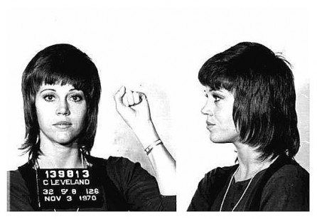 Jane Fonda mugshot, 1970
