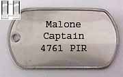 His name was sergeant private Malone...