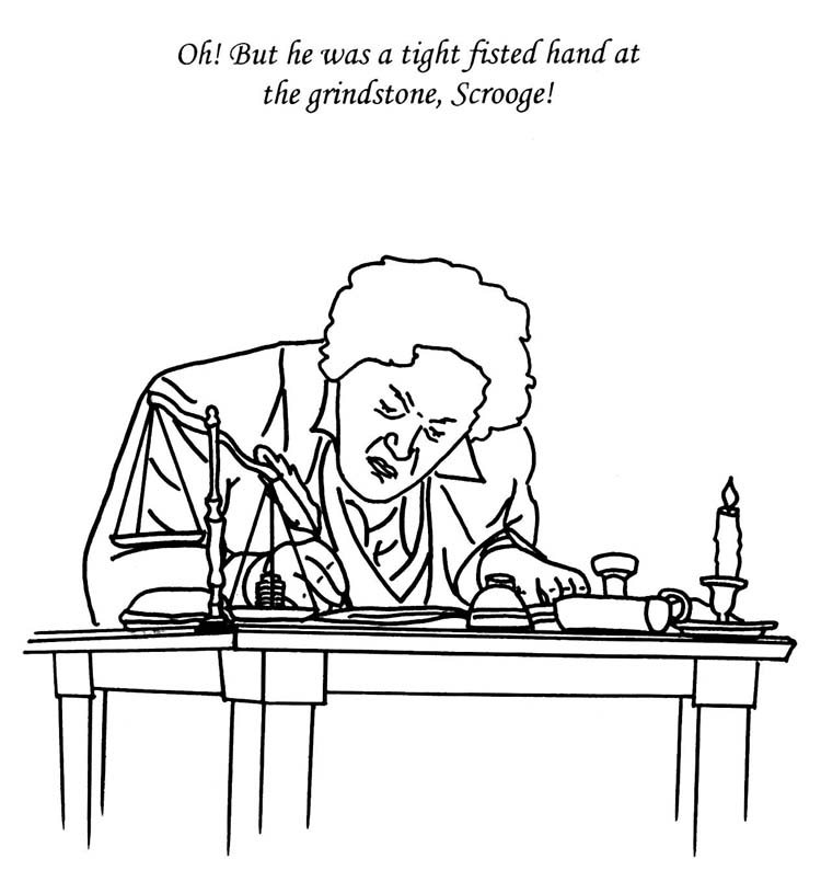 a christmas carol coloring pages - photo #12