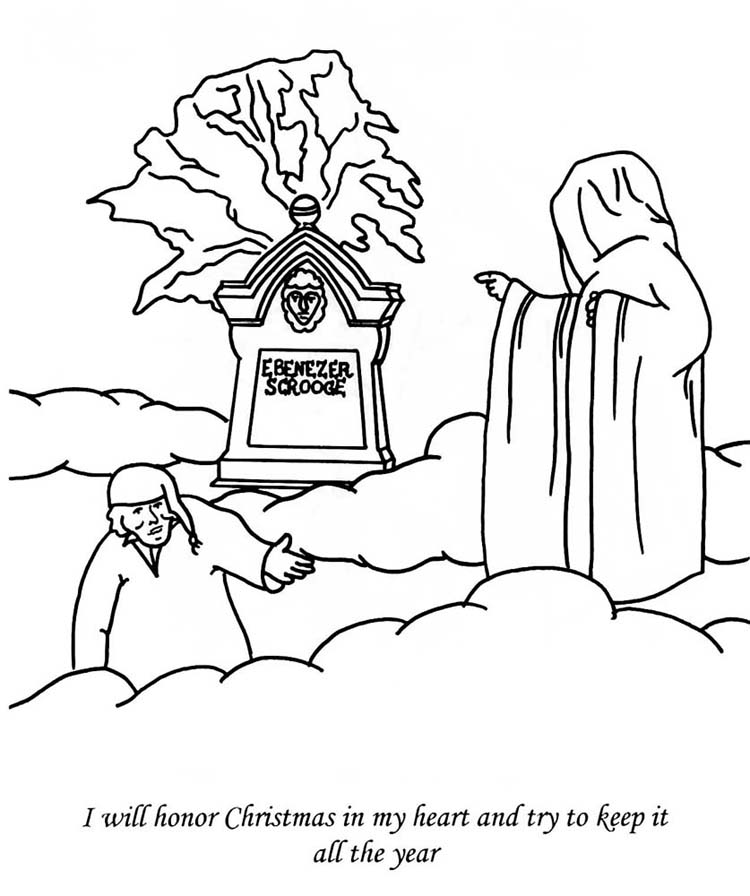 a christmas carol coloring pages - photo #1