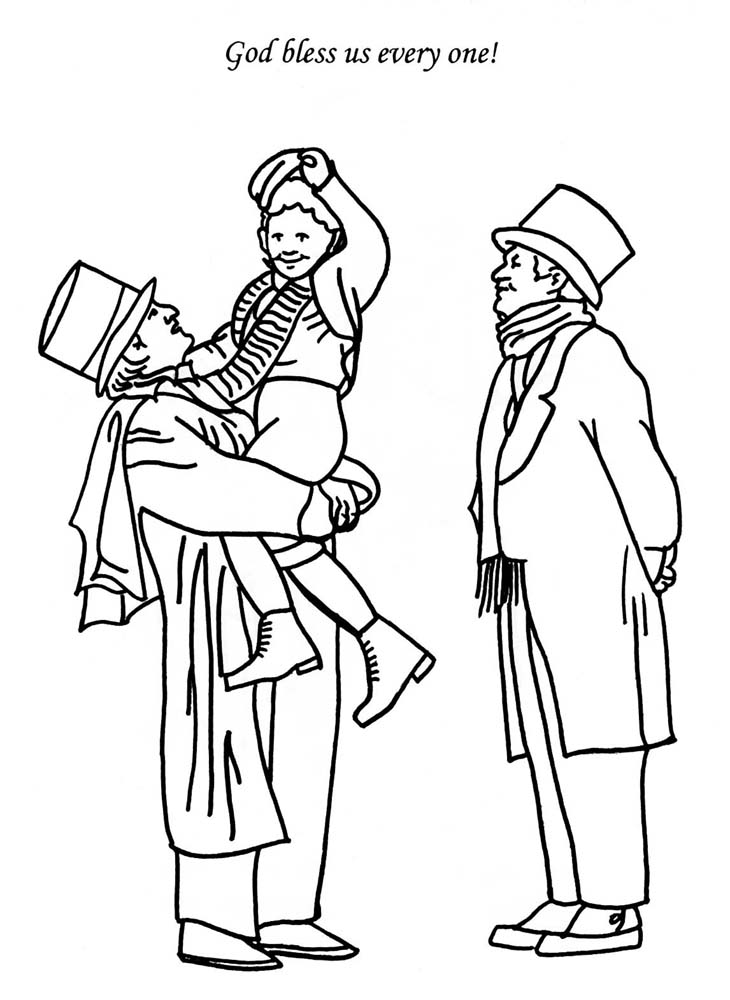a christmas carol coloring pages - photo #3