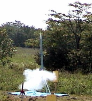 Jason Greene's Launch Pad AMRAAM at lift-off.