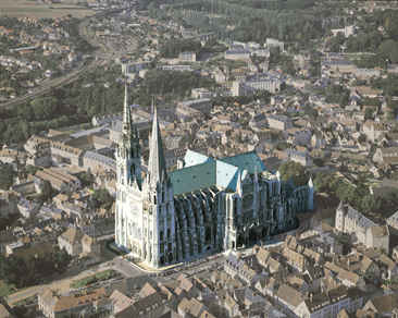 Chartres Cathedral, Chartres, Romanesque and Gothic (transition) (http://www.greatbuildings.com/buildings/Chartres_Cathedral.html)