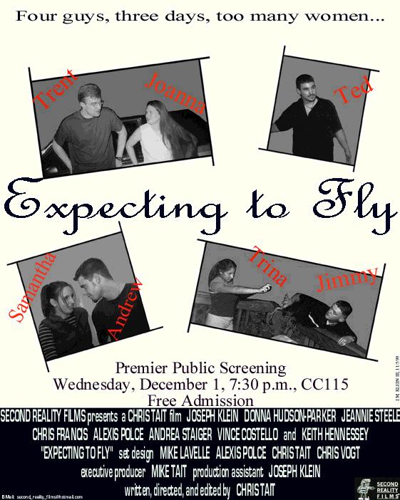 Expecting to Fly Movie Poster (Black and White Version)