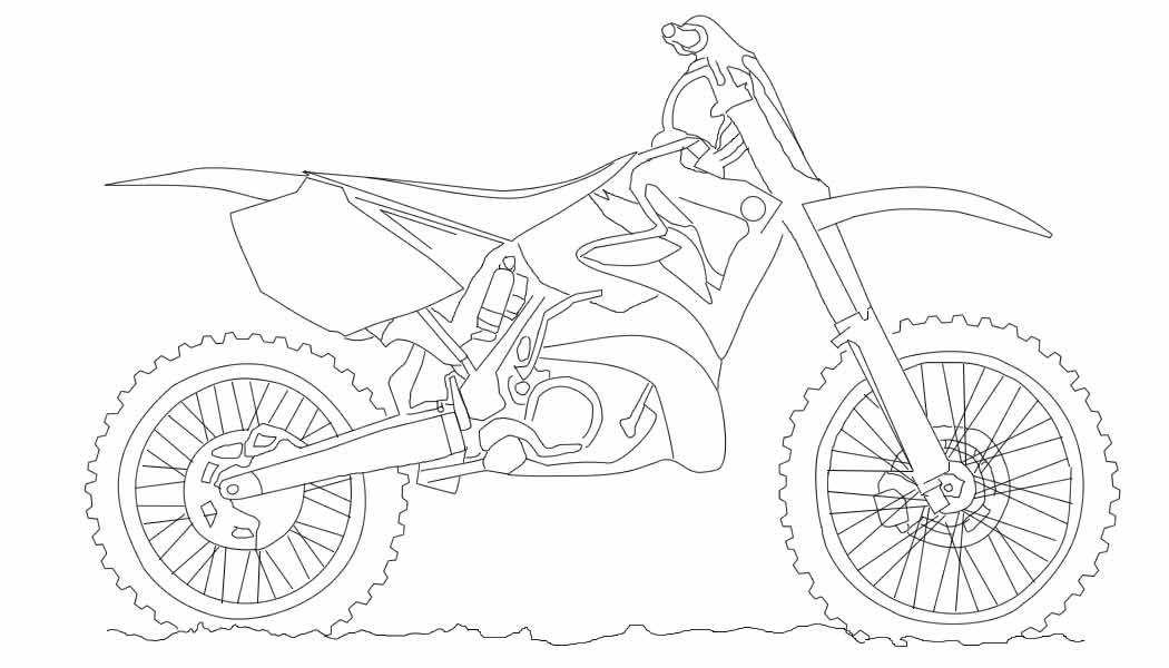 Dirt Bike Drawing