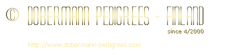  Dobermann Pedigrees