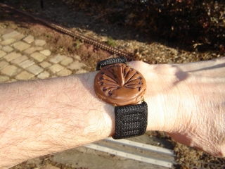 Fimo wristwatch sundial