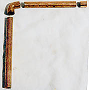 copper pipes, elbow and cap