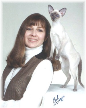 Dianne with Lucky as a kitten