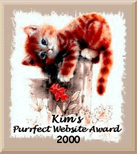 Kims Purrfect Website Award 2000