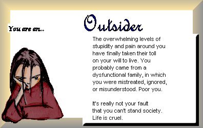 I am an outsider :_: