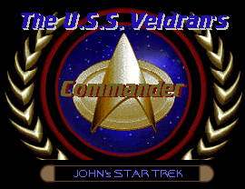 commander award from U.S.S. Veldran NCC 7897