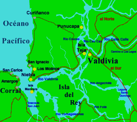 Valdivia, Regin de los Lagos. Zona del epicentro