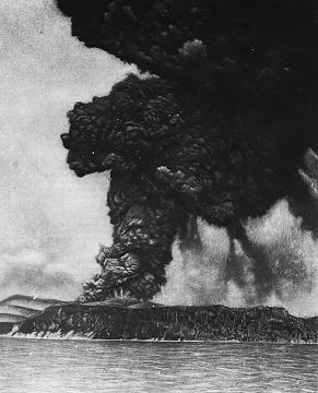Erupción del Krakatoa en 1883